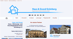 Desktop Screenshot of hausundgrund-gruenberg.de